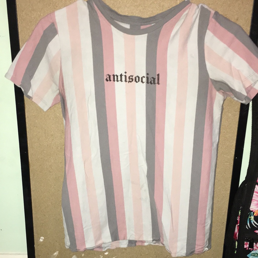 Cute pastel antisocial shirt 🌸